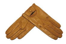 画像をギャラリービューアに読み込む, レディース手袋◇ナパレザー ドライビンググローブ◇イエローブラウン/OLD GOLD《パンチングタイプ》