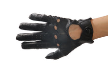 画像をギャラリービューアに読み込む, レディース手袋◇ナパレザー ドライビンググローブ◇イエローブラウン/OLD GOLD《パンチングタイプ》