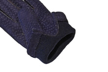 画像をギャラリービューアに読み込む, メンズ手袋◆カピバラ◆ブルー/BLUE《アウトステッチ・カシミヤ》