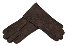 画像をギャラリービューアに読み込む, メンズ手袋◆カピバラ◆ダークブラウン/MORO《アウトステッチ・カシミヤ》