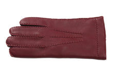 画像をギャラリービューアに読み込む, 【ラスト1点!】メンズ手袋◆ディアスキン◆ボルドー/BORDEAUX《カシミヤ》