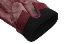 画像をギャラリービューアに読み込む, 【ラスト1点!】メンズ手袋◆ディアスキン◆ボルドー/BORDEAUX《カシミヤ》