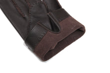 画像をギャラリービューアに読み込む, メンズ手袋◆ディアスキン◆ダークブラウン/MORO 《ノーライニング》