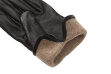 画像をギャラリービューアに読み込む, メンズ手袋◆ディアスキン◆ブラック/NERO《タッチスクリーン対応 ・ カシミヤ》