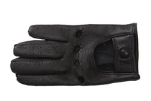 画像をギャラリービューアに読み込む, メンズ手袋◆ディアスキンドライビンググローブ◆ブラック/NERO《パンチングタイプ》