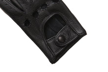 画像をギャラリービューアに読み込む, メンズ手袋◆ディアスキンドライビンググローブ◆ブラック/NERO《パンチングタイプ》