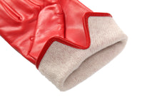 画像をギャラリービューアに読み込む, メンズ手袋◆ナパレザー◆レッド/ROSSO《カシミヤ》