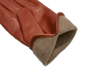 画像をギャラリービューアに読み込む, メンズ手袋◆ナパレザー◆ライトブラウン/COLONIALE《カシミヤ》