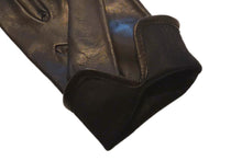 画像をギャラリービューアに読み込む, メンズ手袋◆ナパレザー◆ダークブラウン/MORO《シルク》