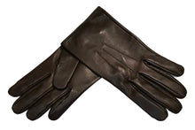 画像をギャラリービューアに読み込む, メンズ手袋◆ナパレザー◆ダークブラウン/MORO《シルク》