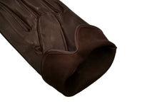 画像をギャラリービューアに読み込む, メンズ手袋◆ナパレザー◆ダークブラウン/MINK《ノーライニング》