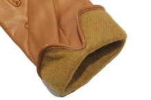 画像をギャラリービューアに読み込む, メンズ手袋◆ナパレザー◆イエローブラウン/OLD GOLD《カシミヤ》