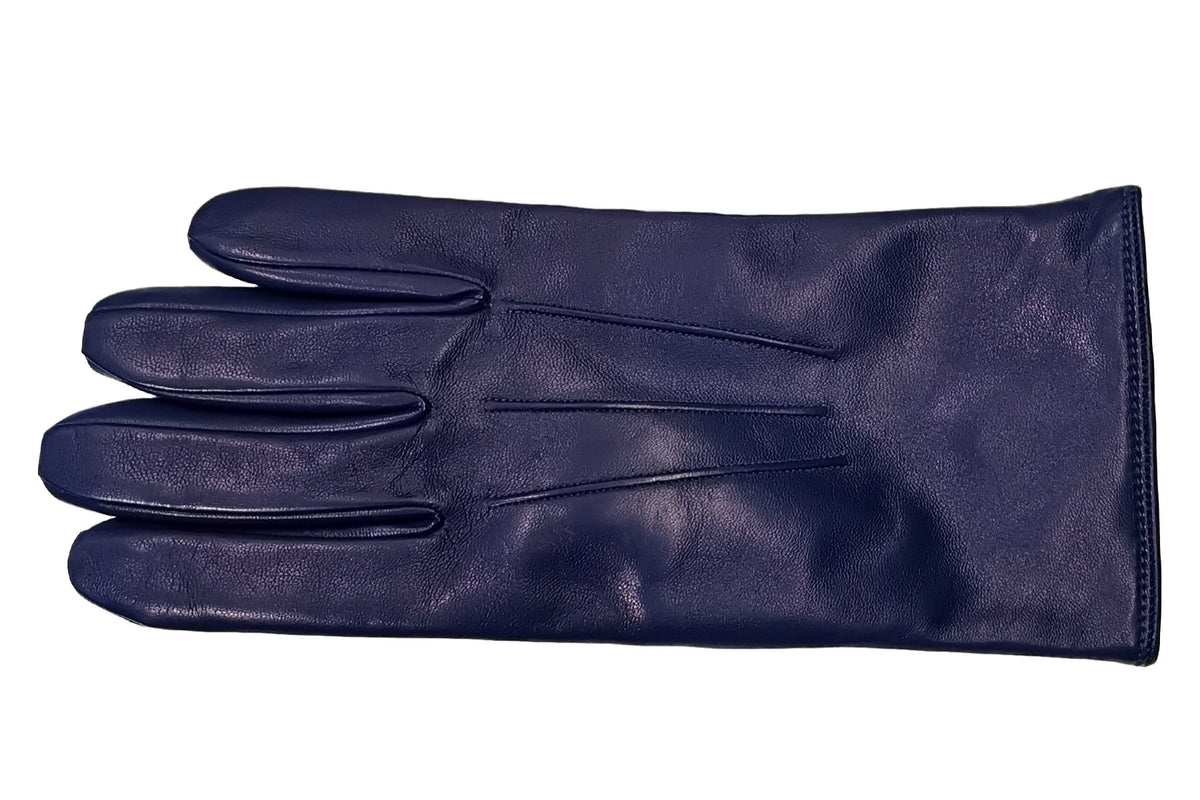 ラスト1点！】メンズ手袋◇ナパレザー◇ブルー/BLUE《カシミヤ 》 – Merola
