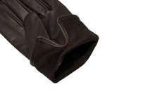 画像をギャラリービューアに読み込む, メンズ手袋◆ナパレザー◆ダークブラウン/DK BROWN《タッチスクリーン対応 ・ シルク》