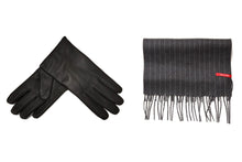 画像をギャラリービューアに読み込む, 【男性用ギフトセット】タッチスクリーン対応グローブ (ナパレザー) ×ストライプマフラー