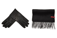画像をギャラリービューアに読み込む, 【男性用ギフトセット】タッチスクリーン対応グローブ (ナパレザー) ×ストライプマフラー