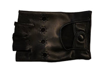 画像をギャラリービューアに読み込む, メンズ手袋◆ナパレザードライビンググローブ◆ブラック/NERO《指なしタイプ》