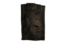 画像をギャラリービューアに読み込む, メンズ手袋◆ナパレザードライビンググローブ◆ブラック/NERO《指なしタイプ》