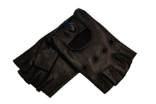画像をギャラリービューアに読み込む, メンズ手袋◆ナパレザードライビンググローブ◆ブラック/NERO《指なしタイプ》