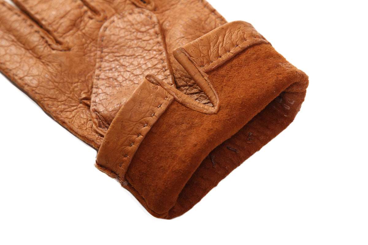 メローラ ペッカリーコルク色 ライニングなし 革手袋 グローブ MEROLA メンズ手袋◇ペッカリー◇コルク/CORK《ノーライニング》 – Merola