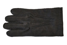 画像をギャラリービューアに読み込む, メンズ手袋◆スウェード◆ブラック/NERO《アウトステッチデザイン・カシミア》