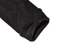 画像をギャラリービューアに読み込む, メンズ手袋◆スウェード◆ブラック/NERO《シルク》