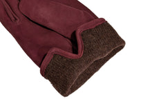画像をギャラリービューアに読み込む, メンズ手袋◆スウェード◆ボルドー/BORDEAUX《カシミヤ》