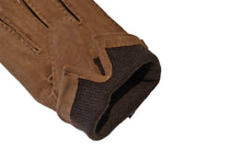 画像をギャラリービューアに読み込む, メンズ手袋◆スウェード◆ブラウン/TAN《アウトステッチデザイン・ カシミア》