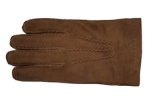 画像をギャラリービューアに読み込む, メンズ手袋◆スウェード◆ブラウン/TAN《アウトステッチデザイン・ カシミア》