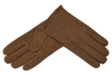 画像をギャラリービューアに読み込む, メンズ手袋◆スウェード◆ブラウン/TAN《シルク》