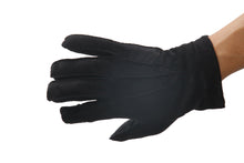 画像をギャラリービューアに読み込む, メンズ手袋◆スウェード◆ブラック/NERO《アウトステッチデザイン・カシミア》