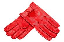 画像をギャラリービューアに読み込む, メンズ手袋◆ナパレザードライビンググローブ◆レッド/ROSSO《パンチングタイプ》