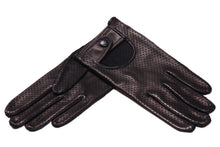 画像をギャラリービューアに読み込む, 【ラスト1点!】レディース手袋◇ナパレザードライビンググローブ◇ネイビー/BLUE《メッシュタイプ》