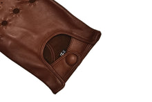 画像をギャラリービューアに読み込む, メンズ手袋◆ナパレザードライビンググローブ◆ライトブラウン/COLONIALE《パンチングタイプ》