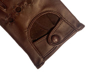 画像をギャラリービューアに読み込む, メンズ手袋◆ナパレザードライビンググローブ◆ブラウン/TAN《パンチングタイプ》