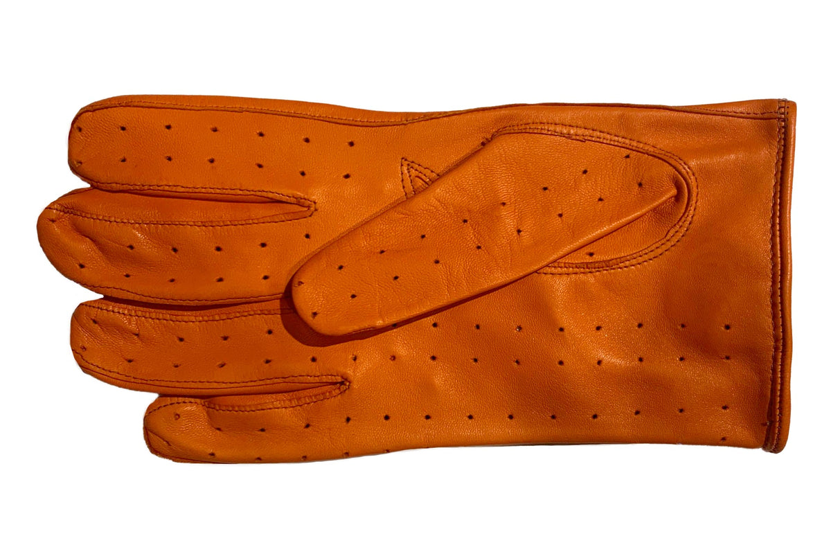 ラスト1点！ 】メンズ手袋◇ナパレザードライビンググローブ◇オレンジ