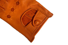 画像をギャラリービューアに読み込む, 【ラスト1点! 】メンズ手袋◆ナパレザードライビンググローブ◆オレンジ/MANDARINE《パンチングタイプ》