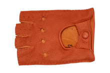 画像をギャラリービューアに読み込む, メンズ手袋◆ディアスキンドライビンググローブ ◆オレンジ/ARANCIO 《指なしタイプ》