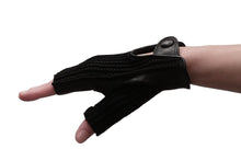 画像をギャラリービューアに読み込む, メンズ手袋◆ナパレザー/ニット ドライビンググローブ◆ブラック×キャメル/NEROxCAMEL 《インステッチ》