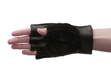 画像をギャラリービューアに読み込む, メンズ手袋◆ナパレザー/ニット ドライビンググローブ◆ブラック×キャメル/NEROxCAMEL 《インステッチ》