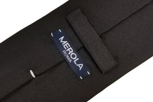 画像をギャラリービューアに読み込む, MEROLA SERIES ネクタイ ◆ ブラック×ソリッド《50オンス》