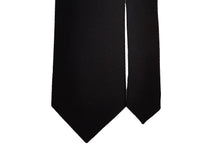 画像をギャラリービューアに読み込む, MEROLA SERIES ネクタイ ◆ ブラック×ソリッド《50オンス》