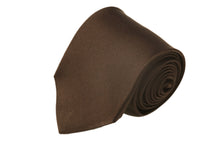 画像をギャラリービューアに読み込む, MEROLA SERIES ネクタイ ◆ ブラウン×ソリッド《50オンス》