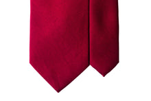 画像をギャラリービューアに読み込む, MEROLA SERIES ネクタイ ◆ レッド×ソリッド《50オンス》