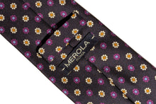 画像をギャラリービューアに読み込む, MEROLA SERIES ネクタイ ◆ 花小紋 (ネイビー・ホワイト)《50オンス》