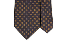 画像をギャラリービューアに読み込む, MEROLA SERIES ネクタイ ◆ 花柄×ブラウン《50オンス》