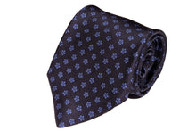 画像をギャラリービューアに読み込む, MEROLA SERIES ネクタイ ◆ 花柄×ブルー《50オンス》