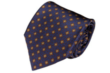 画像をギャラリービューアに読み込む, MEROLA SERIES ネクタイ ◆ ネイビー×小紋《50オンス》
