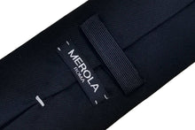 画像をギャラリービューアに読み込む, MILANO SERIES ネクタイ ◆ ダークネイビー×ソリッド《セッテピエゲ》