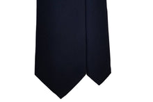 画像をギャラリービューアに読み込む, MILANO SERIES ネクタイ ◆ ダークネイビー×ソリッド《セッテピエゲ》